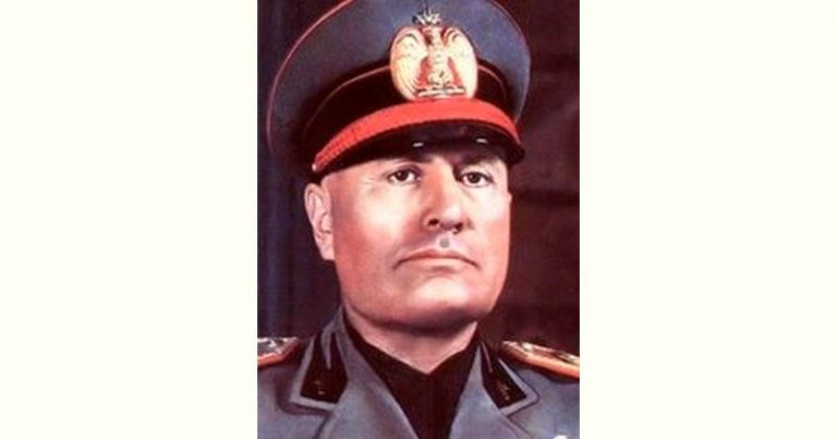 Benito Mussolini Age And Birthday BirthdayAge.com